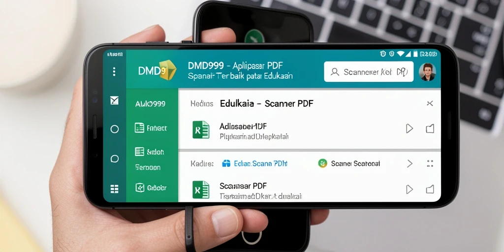 Tampilan antarmuka aplikasi DMD999 yang sederhana dan efektif.