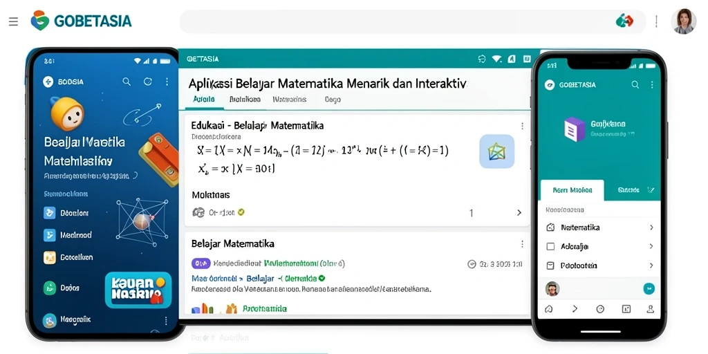 Antarmuka GOBETASIA untuk belajar matematika yang interaktif dan menarik.