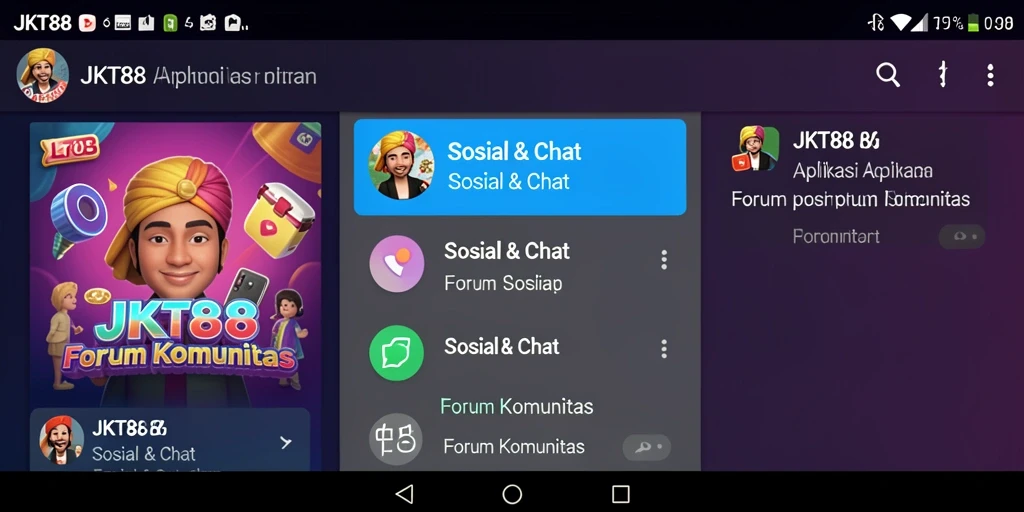 Tampilan antarmuka JKT88 yang modern dan intuitif.