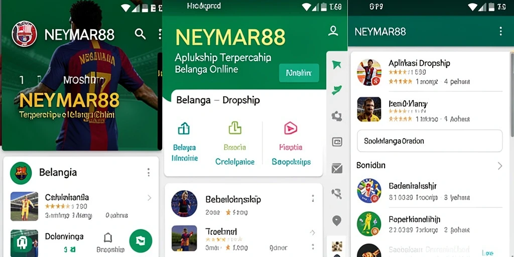 Tampilan antarmuka aplikasi NEYMAR88 yang intuitif dan user-friendly.