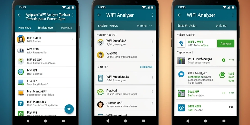 Antarmuka PK95 menampilkan informasi jaringan WiFi dengan jelas.