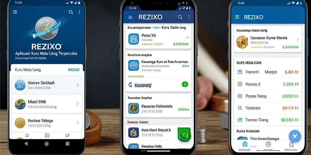 Tampilan antarmuka utama REZIXO yang mencolok dan informatif.
